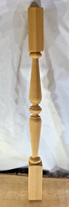 ¿Cedro vintage? Balaustres de husillo de madera torneada 33 x 2 1/2 pulgadas cantidad 1 - Imagen 1 de 7