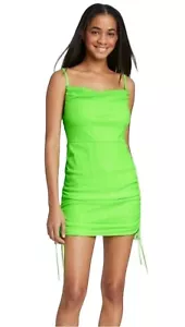 NEW Wild Fable Women Size M Lime Green Sequin Sleeveless Bodycon Clubwear Dress - Picture 1 of 4