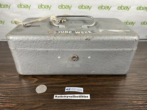 Cassa e vassoio vintage metallo CCC TOP PRODUCTS chiave EAGLE LOCK Terryville - Foto 1 di 8