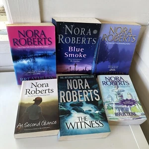 Nora Roberts Bulk Of 6 Novels Breathless, Blue Smoke, The Witness, After Dark - Picture 1 of 23
