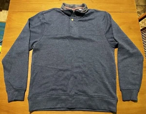 Orvis Sweater Men's  Snap Signature  Pullover Navy Men’s - Picture 1 of 6