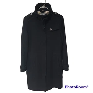 Burberry Brit wool coat black size 10 - Picture 1 of 10