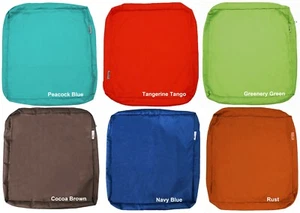 Outdoor 4 Pack Seat Chair Patio Cushions Zipper Case 18"X16"X4" 16x18 Cover Only - Picture 1 of 25