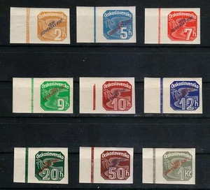 Slovakia 1939 MNH Mi 26-34 Sc P1-P9 Newspaper Stamps - Dove ** - Picture 1 of 2