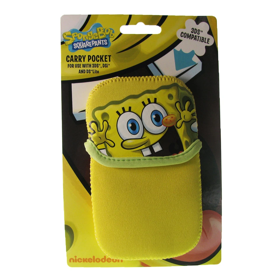Spongebob Squarepants Yellow Carry Pocket Case For DS Lite DSi And 3DS - Image 1 of 1