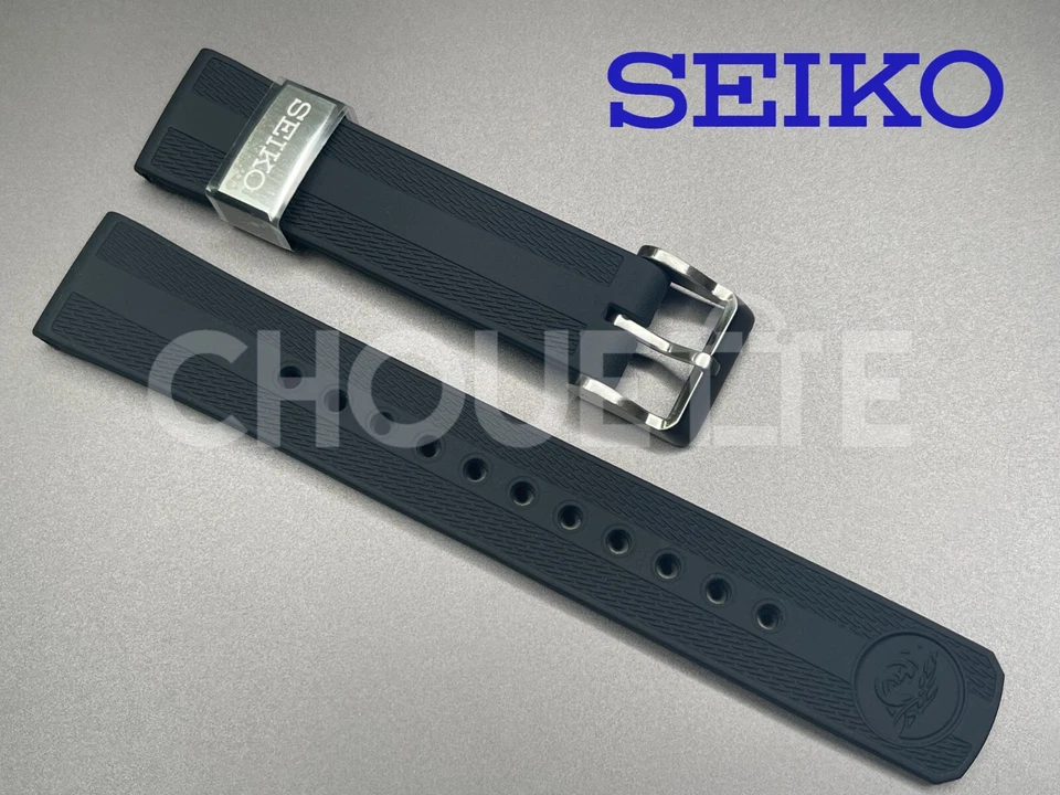 OEM Seiko Prospex SPB317J1/6R35-01Z0 20mm Black Silicone Rubber Strap R03E021J0