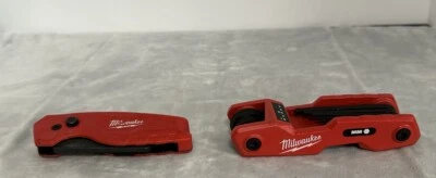 Milwaukee 48-22-2182 8-Key Folding Hex Key Set - Metric & Milwaukee Box Knife - Image 1 of 4