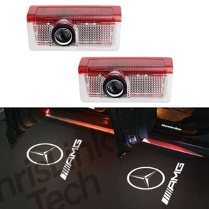 2x Fit For Mercedes W176 W177 W247 W205 W212 W213 Door Light LED Laser Projector - Picture 1 of 8