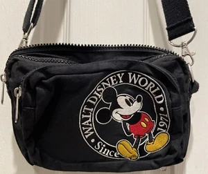 Vintage Disney Disneyland Resort Parks Mickey Mouse Embroidered Fanny Pack Bag - Picture 1 of 11