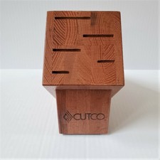 Cutco 5 Slot Gourmet Knife Wood Storage Block