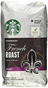 STARBUCKS FRENCH ROAST DARK Whole Bean Coffee 40 Oz/2.5 LB  Best before 06/2022