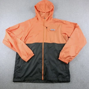 Columbia Jacket Mens Medium Orange Gray Morning View PFG 40+ UPF Windbreaker - Picture 1 of 14