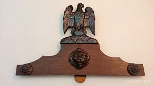 Aufsatz Adler Holzkrone für Regulator Wanduhr Pendeluhr - Bild 1 von 2
