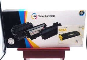 LD Q6002A 124A Yellow Laser Toner Cartridge for HP 1600 2600 2605dn CM1015 - Picture 1 of 4
