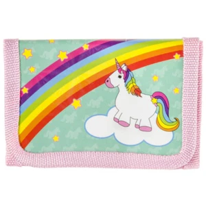 borsello portafoglio bambina bimba unicorno economico arcobaleno semplice - Picture 1 of 2