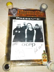 Otep 21x30" Poster Jagermeister Rock Music Band Signed by Evil J, Rob, Moke - Picture 1 of 11