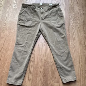 Gap Cargo Pants Women’s Size 18 Skinny Ankle Khaki Earthtone - Picture 1 of 12