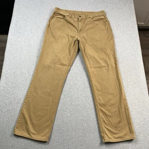 Polo Ralph Lauren Jeans Mens 36x32 Dungarees Straight Cotton Beige Preppy Pants - Picture 1 of 17