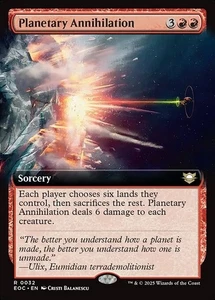 Planetary Annihilation x1 1x Extended Art Edge of Eternities EOC NM MTG - Picture 1 of 1