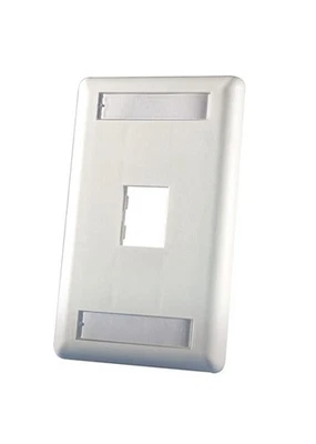 [4 УПАКОВКИ] Legrand Ortronics OR-40300549-88 лицевая панель, TracJack, 1 отверстие белый новый - Изображение 1 из 2