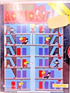 SCHNEIDER/AMSTRAD CPC -- ELEVATOR ACTION (QUICKSILVA/TAITO - 3" DISK) - Bild 1 von 3