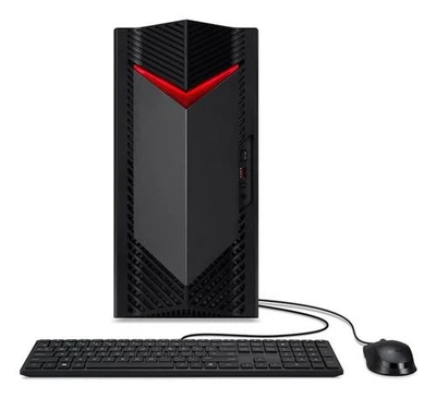 Acer Nitro 50 N50-656 Gaming Desktop i5 16GB DDR5 512GB SSD RTX 3050 Win11 Black - Immagine 1 di 4