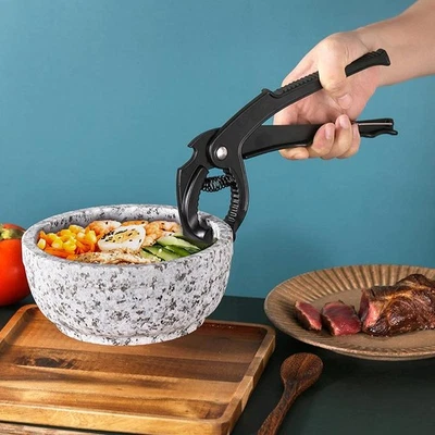 Pinza pinza para olla de piedra de 1 pieza para placa caliente anti-escaldaduras soporte clip Foto 1 de 4