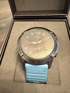 Garmin Fenix 6X Sapphire 51mm GPS Running Watch Hiking Biking Swimming Marathon - Picture 1 of 9