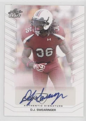 2013 Leaf Draft Auto DJ Swearinger #BA-DJS Rookie Auto RC - Image 1 of 2