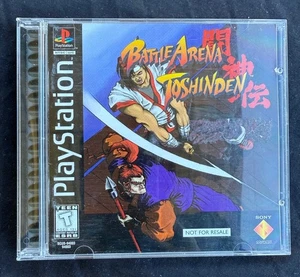 Battle Arena Toshinden Playstation 1 Game Black Variant Disk Not For Resale RARE - Picture 1 of 6