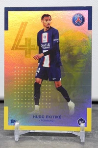 Topps Paris Saint German 2023 Gold RC Hugo Ekitike No.13 Liverpool FC /50 - Picture 1 of 2