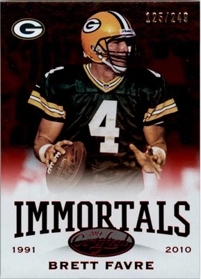 2014 Certified Red #179 Brett Favre IMM /249 - FB - Image 1 of 2