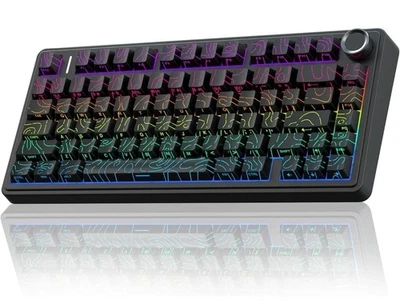 AULA F75 Pro Wireless Mechanical Keyboard,75% Hot Swappable Custom - Image 1 of 4