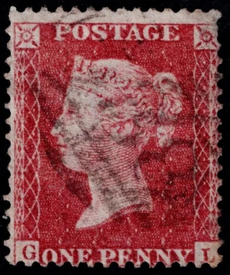 1857 1d Rose Scarce Pl 45 GL Williams Cert SG 40 Spec C10 F/VFU Cat. £300.00 - Image 1 of 2