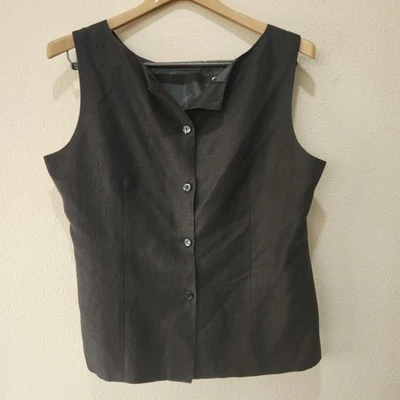 Chaleco Poetic Mujer Negro Botón Frontal (Aprox. M) Espalda floral bordada Foto 1 de 4