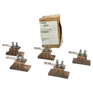 BURNDY GCS2YA2C GROUND CLAMP, ACCEPTS STEEL FLANGE 1/8" TO 5/8" #2 AWG CONDUCTOR - Picture 1 of 6