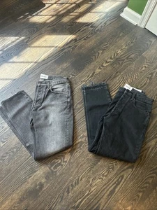 LOT of 2 Harmony Paris Jeans Mens 29 Black/ 30 Grey Straight Denim Made In Italy - Picture 1 of 6