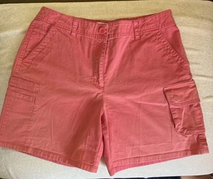 Women’s Talbots Coral Cargo Shorts Size 12 Excellent Condition - Picture 1 of 3