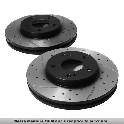 DISCOS DE FRENO DELANTEROS RANURADOS 280mm PARA NISSAN SILVIA 200SX S14 300ZX Z32 - Imagen 1 de 4