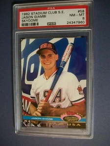 JASON GIAMBI 1992 Topps Stadium Club SE Skydome #58 PSA NM-MT 8 RC - Picture 1 of 1