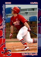 2009 Johnson City Cardinals Grandstand #22 Matt Rigoli Parsippany New Jersey NJ