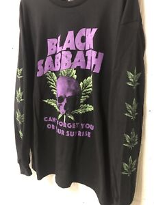 Black Sabbath Sweet Leaf Long Sleeve T-shirt UnWorn Size XL Screen Printed