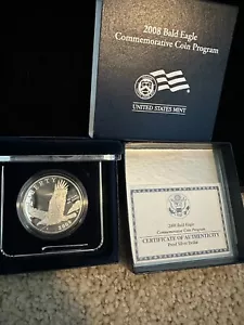 2008 Bald Eagle $1 Commemorative Silver Dollar Proof US Mint OGP w/COA - Picture 1 of 1