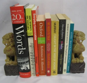 English Language Conversation Words Theory Style Grammar Composition 9 Book Lot - Picture 1 of 3