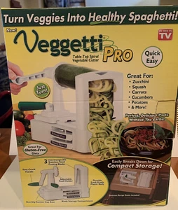 Veggetti Pro Arbeitsplatte Spiralisierer Edelstahl Klingen Lebensmittel Gemüse Schneider NEU - Bild 1 von 6