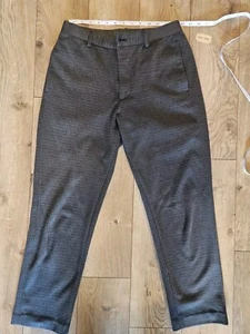 Uniqulo 27x30 Men's Pants Brown/Blk Stretch Warm Elastic Waist - Picture 1 of 9