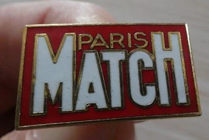 PIN'S PRESS MAGAZIN PARIS MATCH EGF VARIANTE SCHRIFT WEISS UND OHNE F - Bild 1 von 3