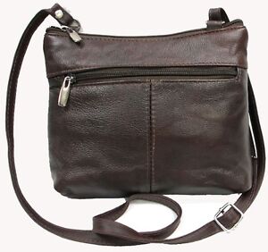 Genuine Leather Every Day Purse Shoulder or Cross Body Slim Light Weight & Soft 