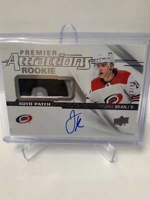 2018-19 UPPER DECK PREMIER JAKE BEAN ATTRACTIONS ROOKIE AUTO PATCH /99 - Image 1 of 4