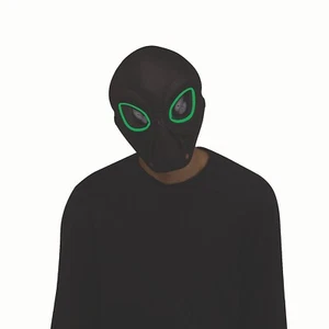 Electro-Luminescent Light-Up Alien Overhead Mask - One Size - Playboy - Picture 1 of 1